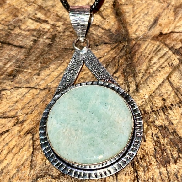 Amazonite “The Peace Stone” Pendant 2 1/2” - Picture 7 of 8